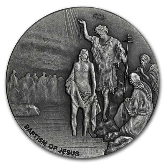 2017 2 oz Silver Coin - Biblical Series (The Baptism of Jesus) 2017 2 oz Silver Coin - Biblical Series (The Baptism of Jesus)